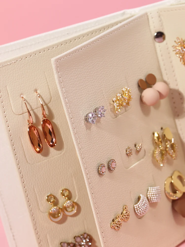 Earrings Earrings Storage Book Korean Creative Jewelry Storage Box Jewelry Box Small Exquisite Ins Wind Jewelry Book