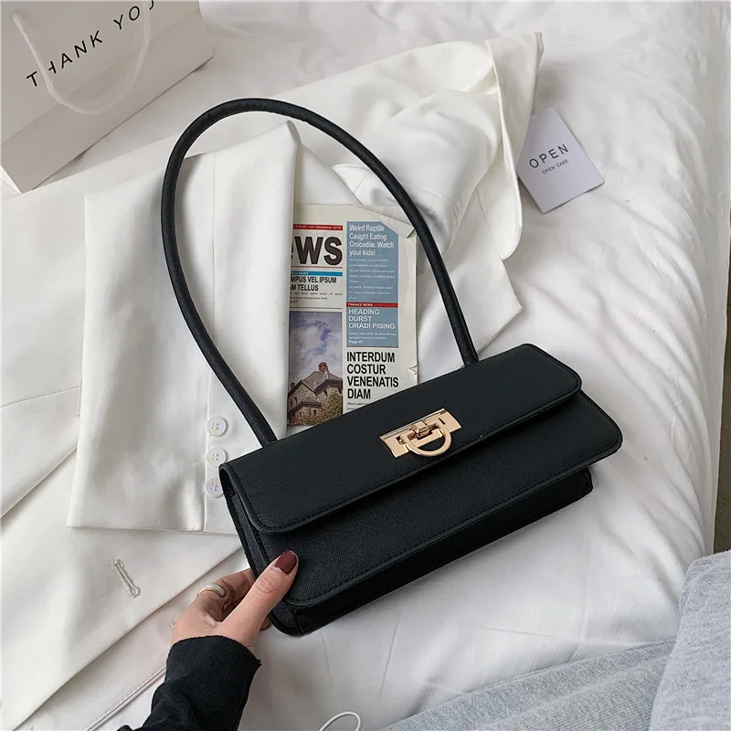 

Fashion Female Bag 2021 Spring and Summer New Trendy Net Red Handbag Simple Texture Shoulder Bag Purses and Handbags Purse Bags