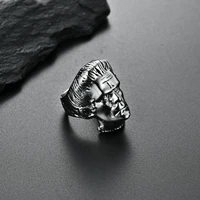 megin d hot sale vintage hiphop personality figure stainless steel rings for men women couple friend fashion design gift jewelry