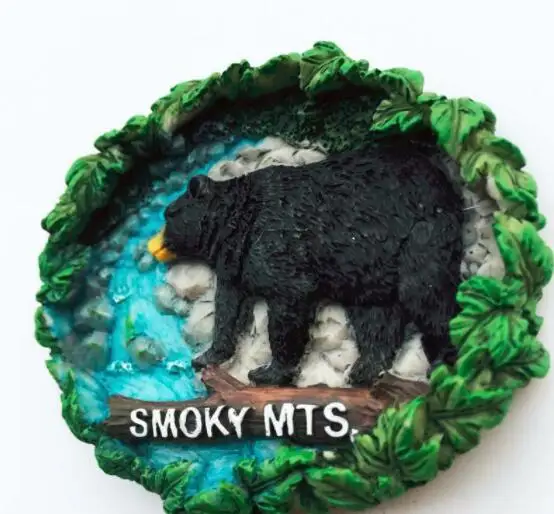 Магнитная наклейка на холодильник с изображением больших Дымчатых гор