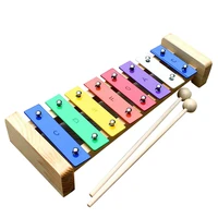 hot selling children knock on piano keyboard 8 tone colorful kid music educational toy