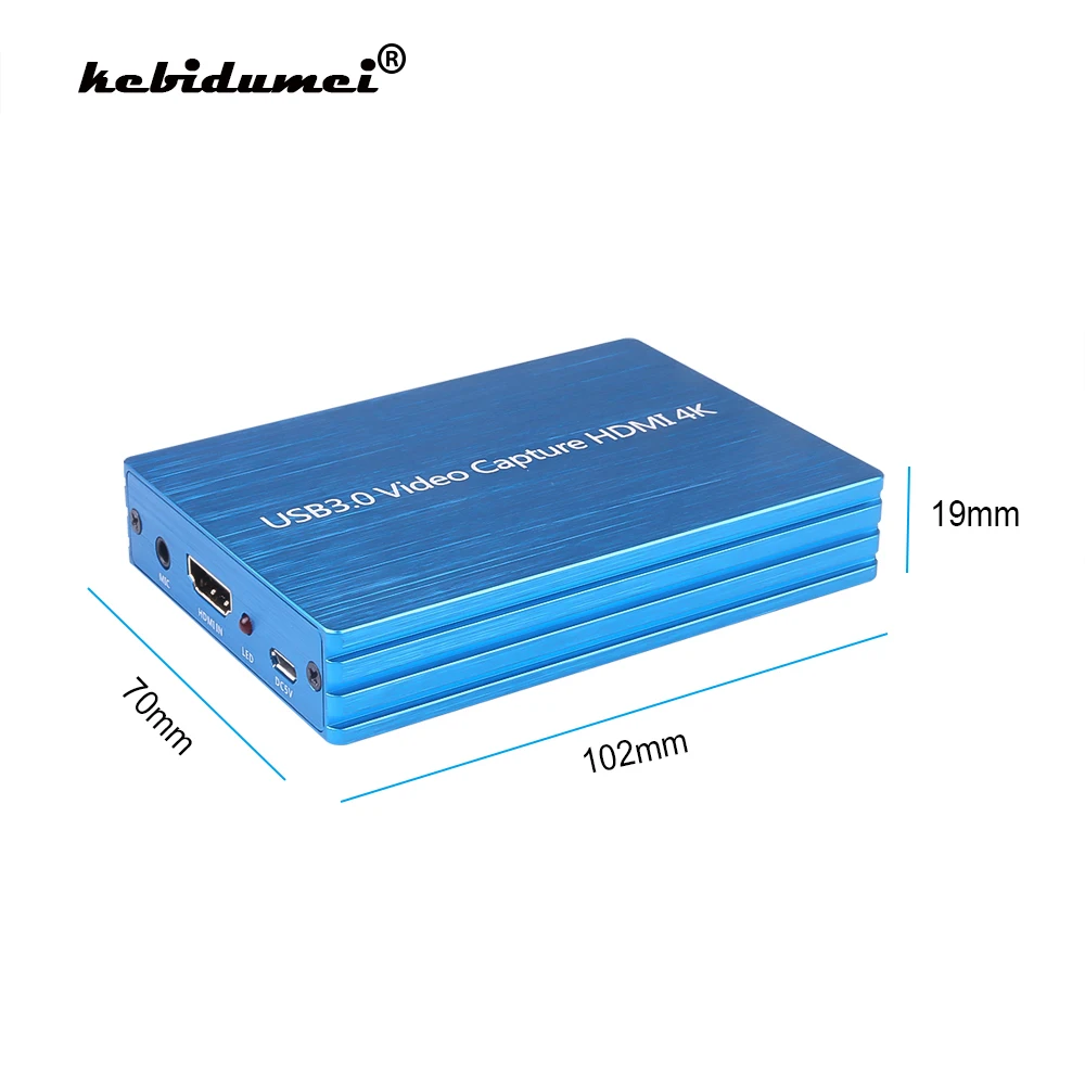 HDMI совместимый с USB 3 0 видеорегистратор 4K ключ захвата 1080P 60fps HD захват для игры OBS