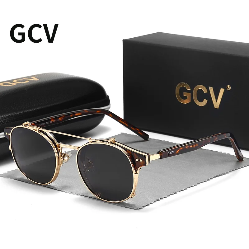 Очки солнцезащитные GCV мужские/женские двухслойные съемные линзы