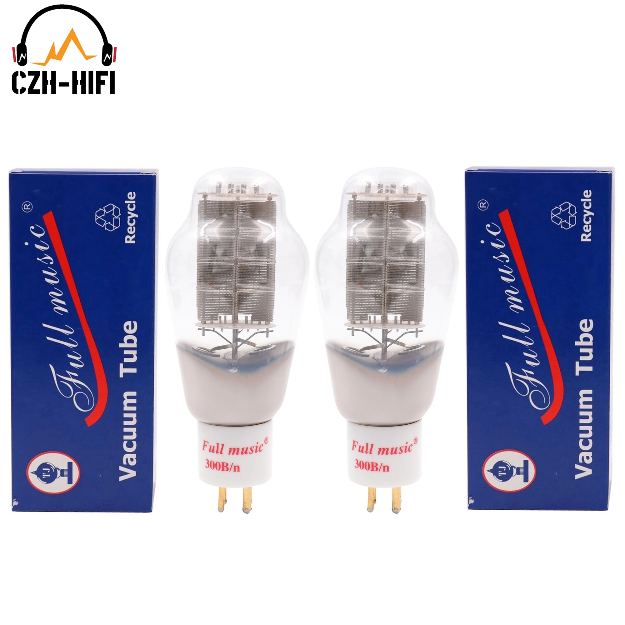 Вакуумная трубка TJ Fullmusic 300B/n, электронные клапанные трубки для винтажного усилителя звука «сделай сам», Hi-Fi, 1 пара, подходит и протестирован