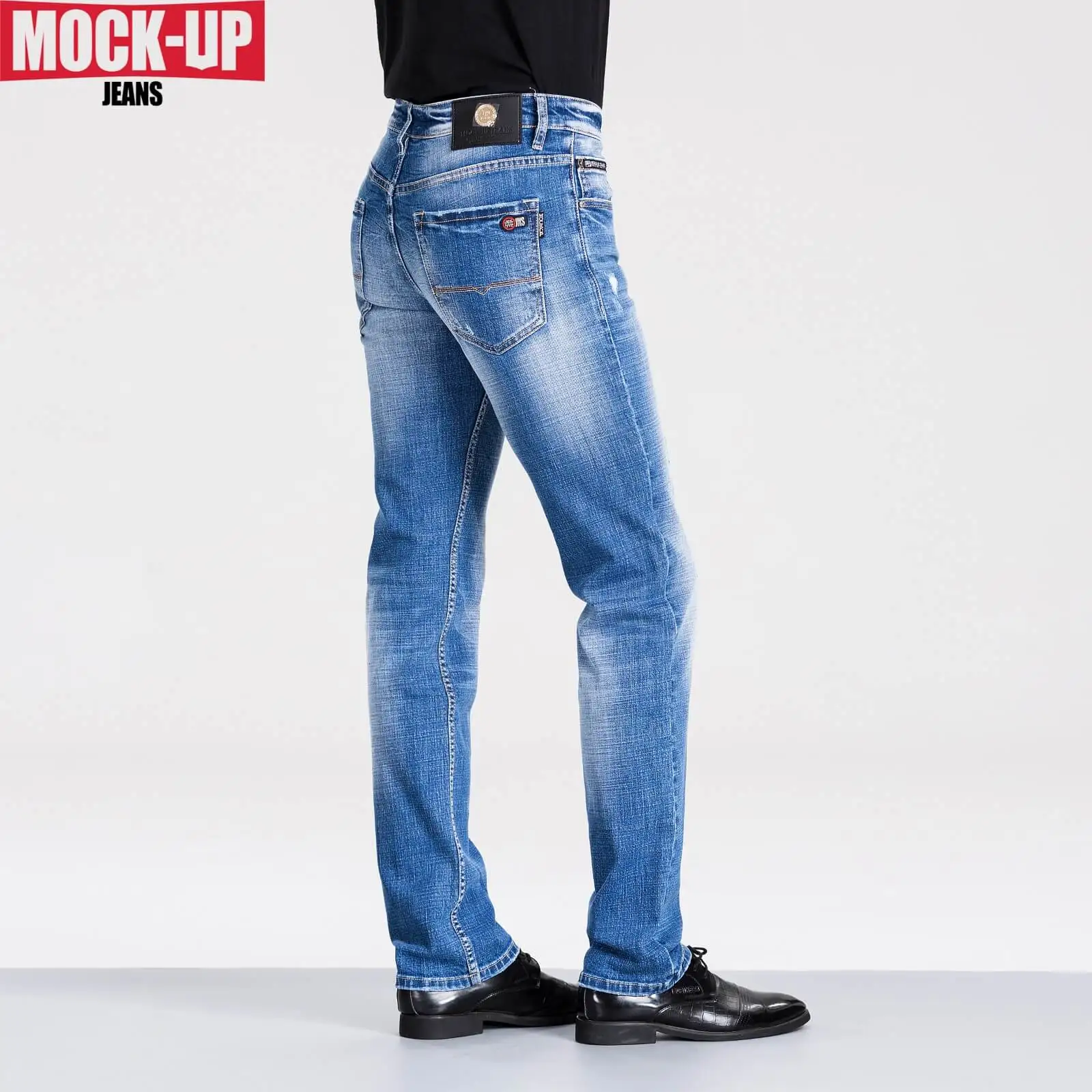 Бренд Mock Up 2019 осенние весенние мужские повседневные байкерские Джинсы средней