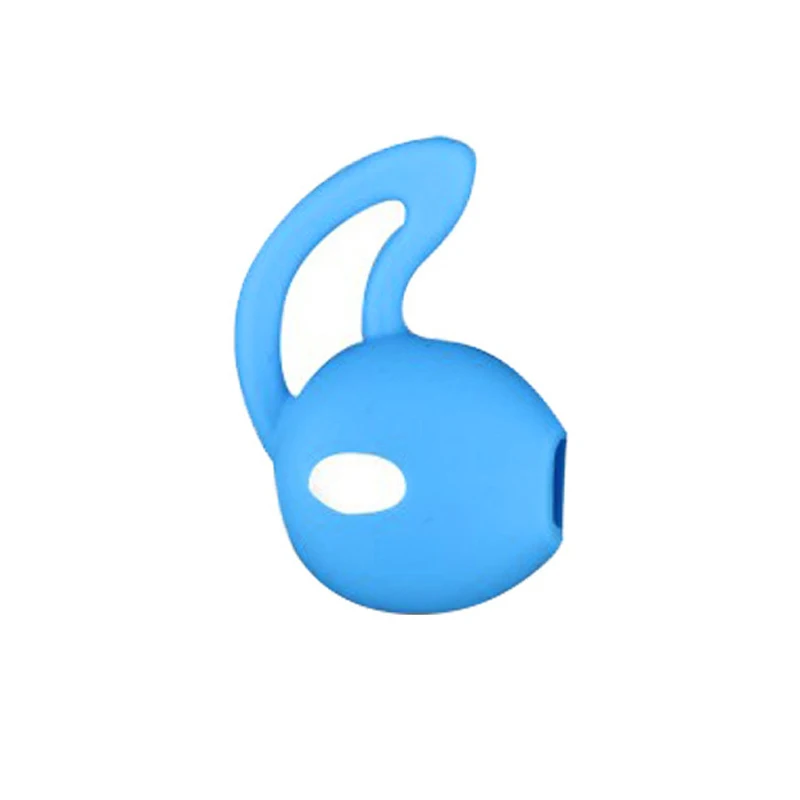 blue Left Многоцветный для Airpods 2 Bluetooth беспроводная гарнитура Ушная крышка Нескользящие силиконовые наушники-вкладыши анти-потеря силиконовые наушники/один - Цвет: blue Left