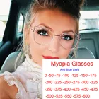 Очки женские для близорукости, прозрачные, кошачий глаз
