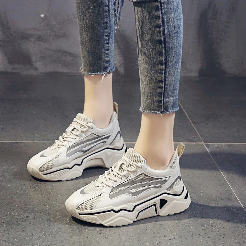 Rimocy/сезон осень весна светящаяся Повседневная обувь женские черные кроссовки на