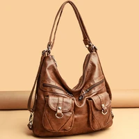 vintage women tote bag soft leather womens handbag luxury brand designer big shoulder bag multipurpose large female purses