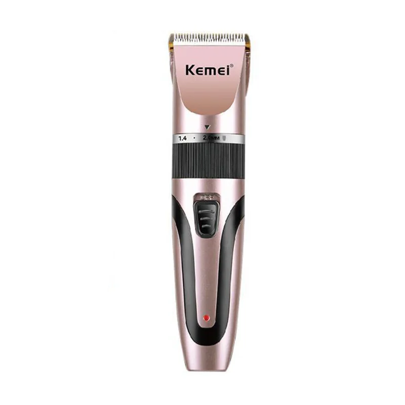 

Kemei Ceramic Hair Clippers Men USB Rechargeable Cutter Electric Cordless HairTrimmer with 3-Degree Lengths Level 4 Guide Combs