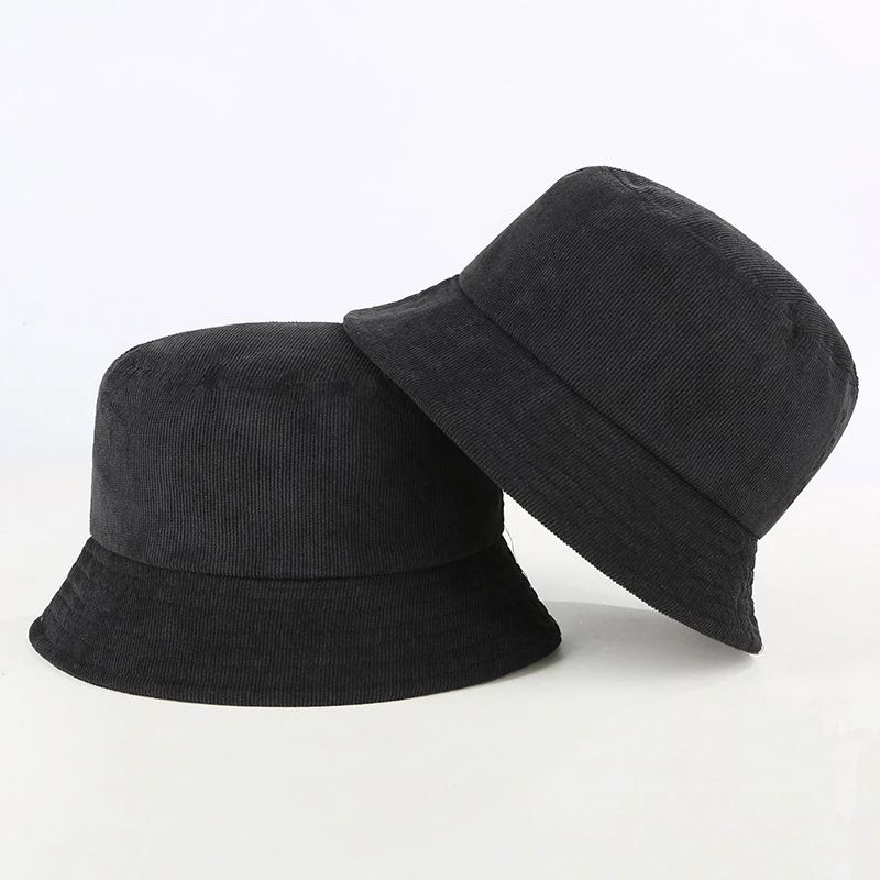 Пустая Вельветовая шляпа ведро для женщин весна осень простая Мужская Панама