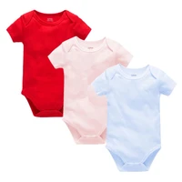 cotton 3pcs infant baby girl bodysuits outfit new body boy jumpsuit bebes 0 24m solid short sleeve unisex newborn baby onesies