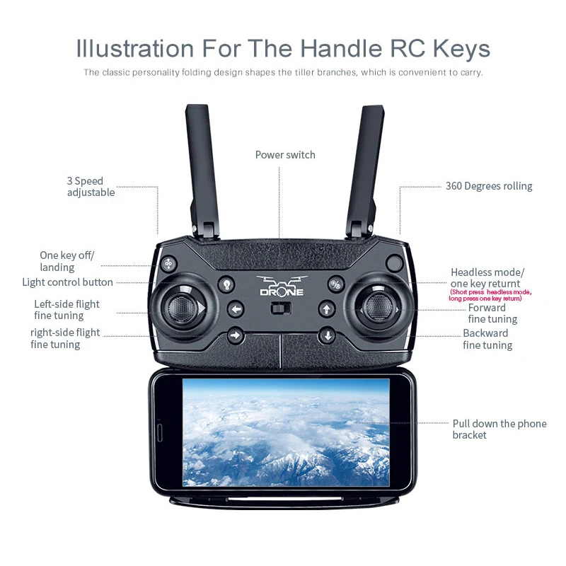 KY301 Профессиональный новейший Квадрокоптер WiFi fpv щетка Пропеллер для мотора длинная батарея воздушный Дрон на ру карданный Квадрокоптер Quadcopter te
