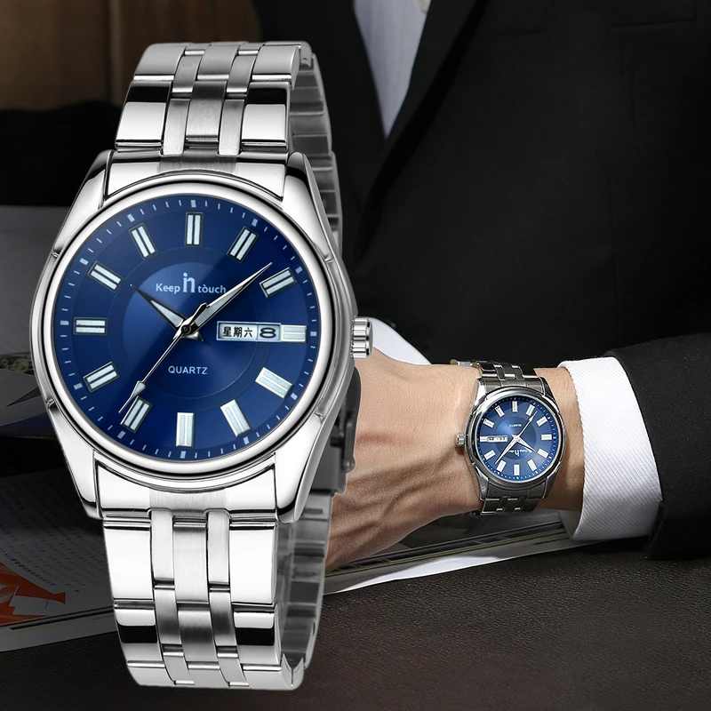 Горячая Мода Светящиеся Часы мужские 2019 Неделя дисплей часы водонепроницаемые