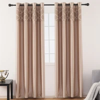 blackout curtains with jacquard printed stitching 1 panel window draperies for living room bedroom kitchen hotel wholesale