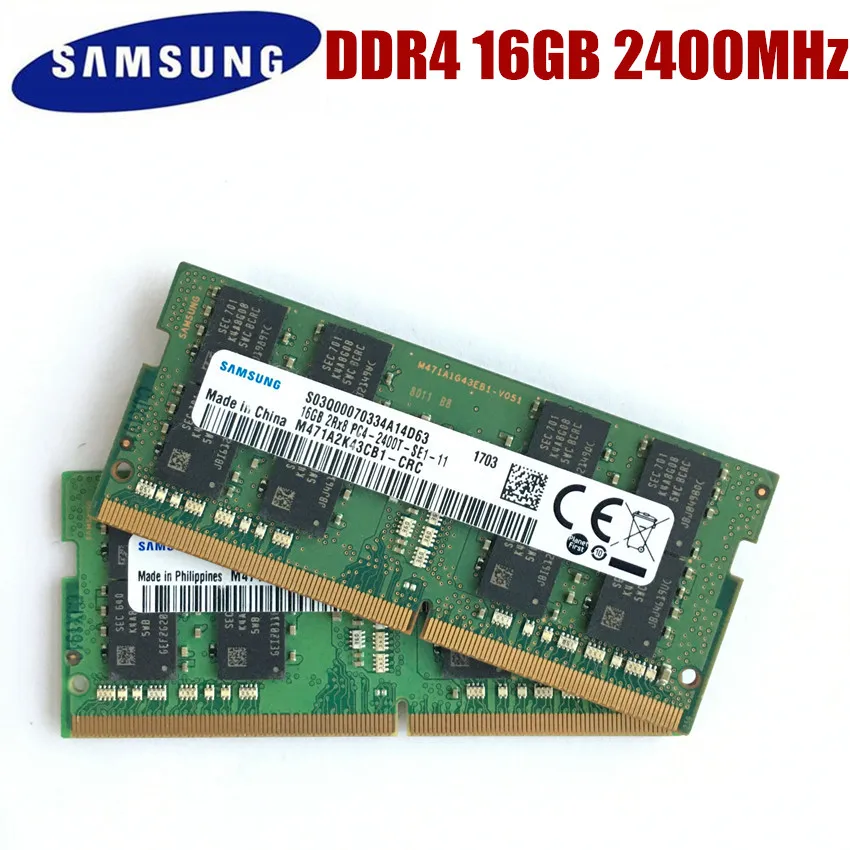 Память Samsung DDR4 для ноутбука 16 ГБ 8 4 Гб PC4 2133 МГц или 2400 2400T 2133P DIMM|Оперативная память|