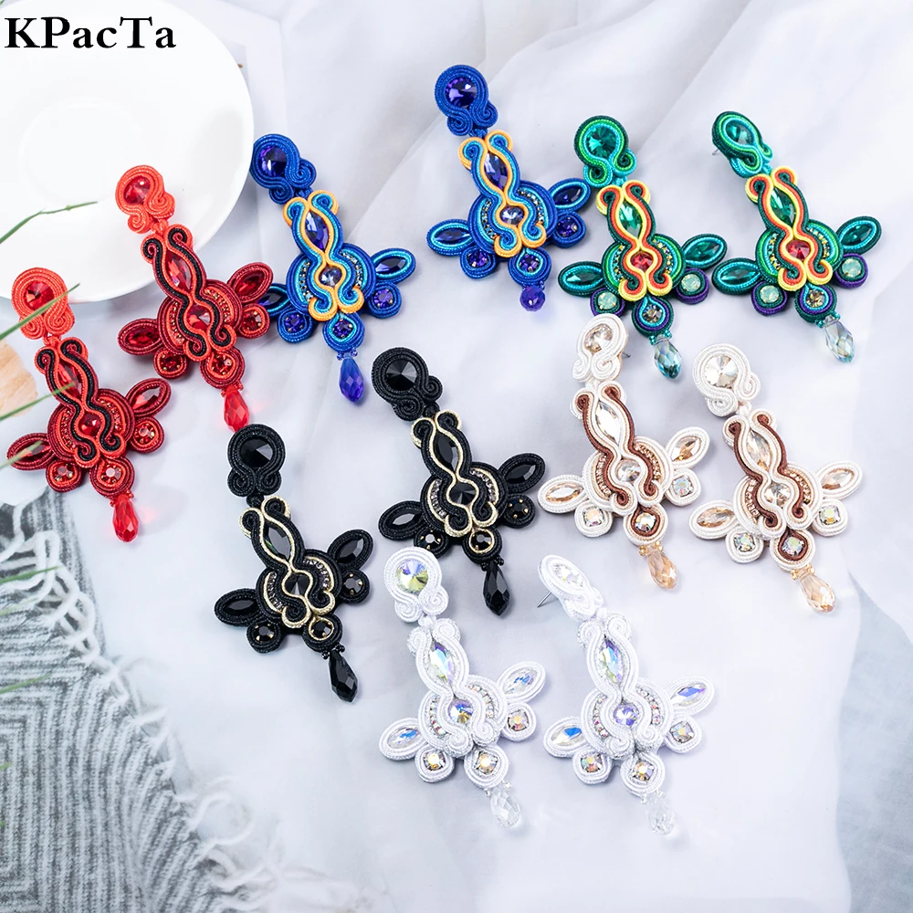 

KPacTa Ethnic Luxury Handmade Sales Earrings for Women 2021 trend Dangle Charms Bohemian Fashion Jewelry Wedding Accessories