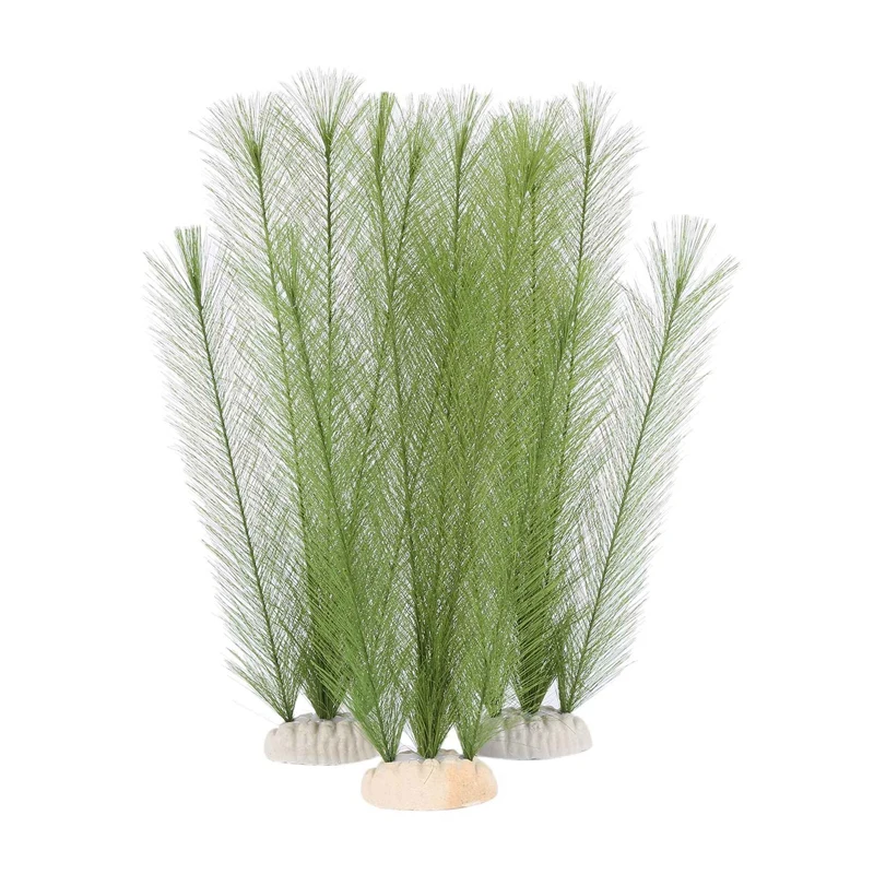 

Aquarium Decorations Fish Tank Artificial Green Water Plants Made Of Silk Fabrics Plastic, Non-Toxic And Safe For All Fish And P