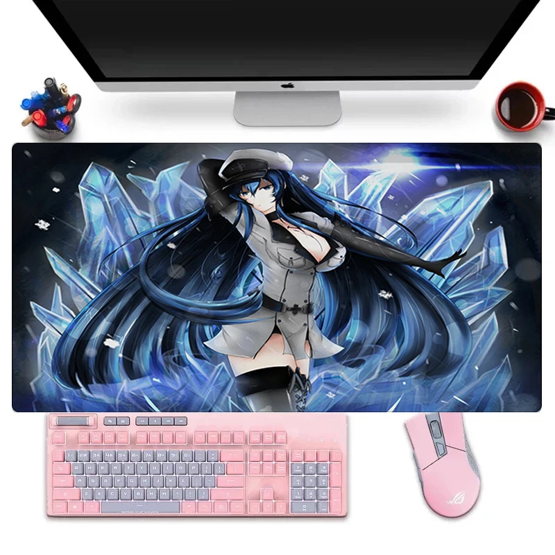 

Keyboard Pad Anime Mouse Mats Akame Ga Kill Mousepad Gamer Computer Mat Desk Pads Gaming Valorant Carpet and Rubber mouse pad
