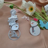 little snowman cutting dies mold scrapbook seal diy manual mold home album production tool christmas gift card