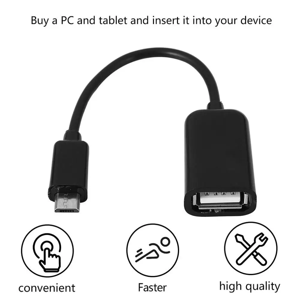 Кабель Micro USB для мужчин и женщин хост кабель OTG мини планшетных ПК мобильный