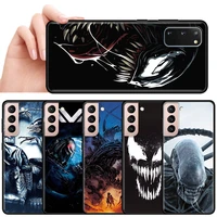 silicone case for samsung galaxy s20 fe s21 ultra s10 plus soft back phone cover s9 s8 s10e s7 cases cas terrifying aliens shell
