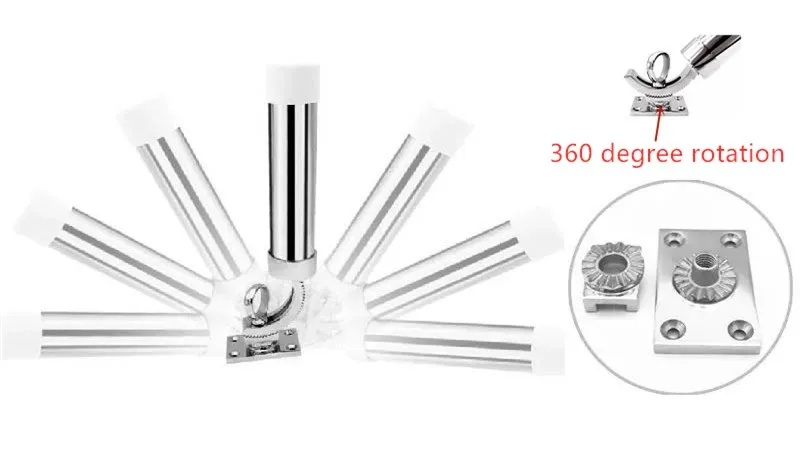 Морской Съемный держатель для удочки из нержавеющей стали Регулируемые