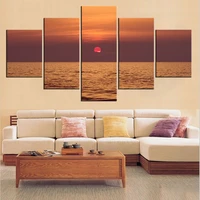 5 pieces set modern canvas sunset 3183716 painting wall art the picture for home decoration print giclee artwork for wall decor
