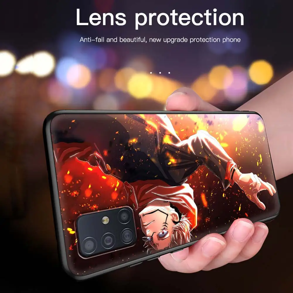 

Jujutsu Kaisen Case For Samsung Galaxy A51 A71 A21s A31 M31 A12 A41 A11 A42 5G M51 M30s Casos Black Soft Phone Fundas