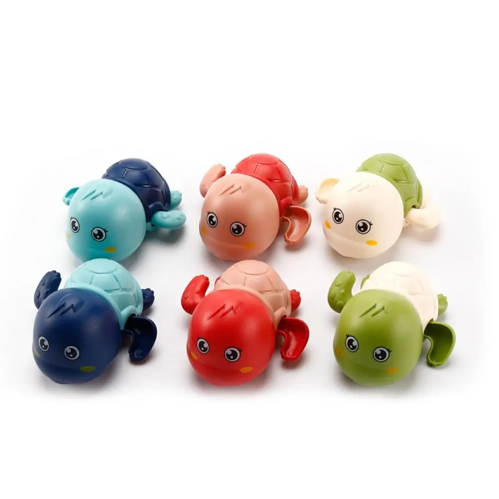 3Pcs Cute Wind Up Clockwork Turtle Baby Shower Bath Toy Bathroom Water Play Game