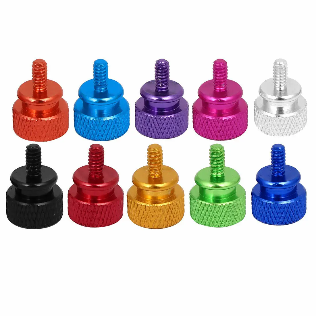 

Computer PC Case Fully Threaded Knurled Thumb Screws 6#-32 4pcs