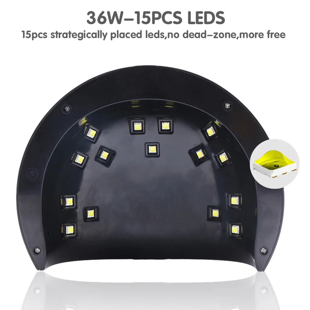 УФ лампа для сушки гель лака ногтей 36 Вт|Электрические маникюрные дрели| |