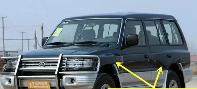 version B V32 V33 дверная ручка для Pajero 2 Черная дверная планка для montero хром V31 V43 1989-1999 дверная педаль 6470 6473 2030 - Испускаемый цвет: version B