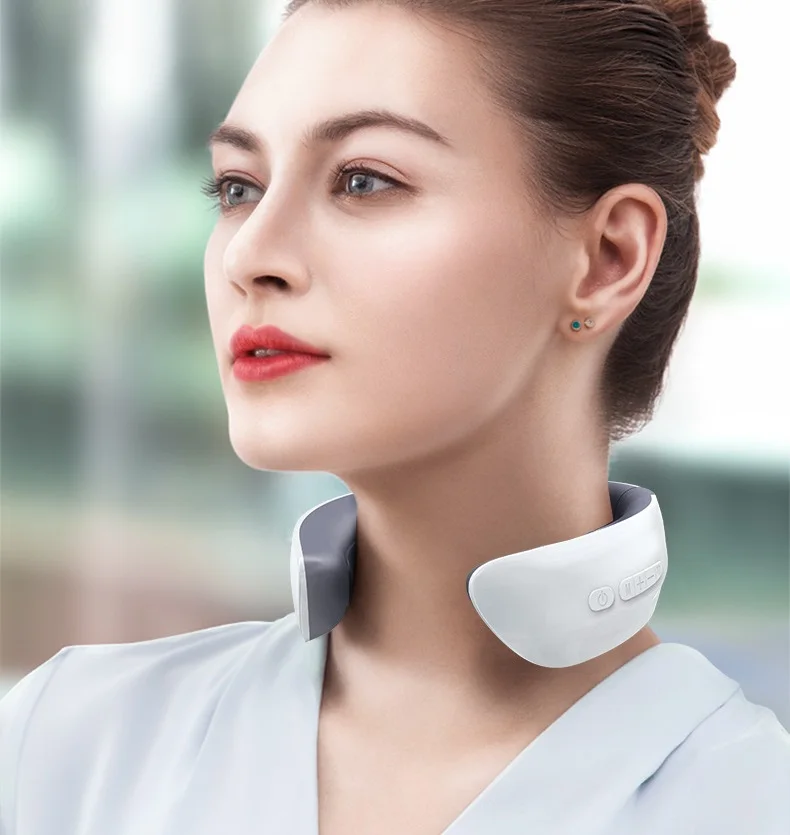 

New Smart cervical massager Electric Neck Shoulder Massager Electromagnetic vibration Neck protector For Smart Health Care
