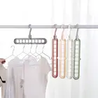 Нескользящая вешалка для одежды, штанов и шарфов с 9 отверстиями, сушилка, крючок, органайзер для шкафа, компактная вешалка для одежды, подвесной крючок