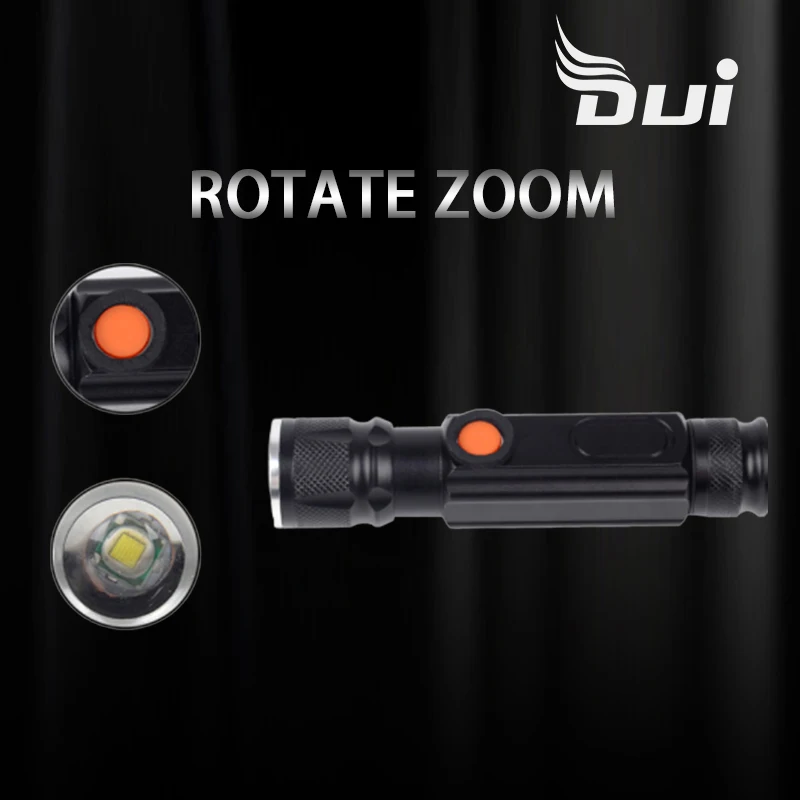 DUI XML T6 + COB Многофункциональный USB Перезаряжаемый флэш-светильник фонарь рабочее