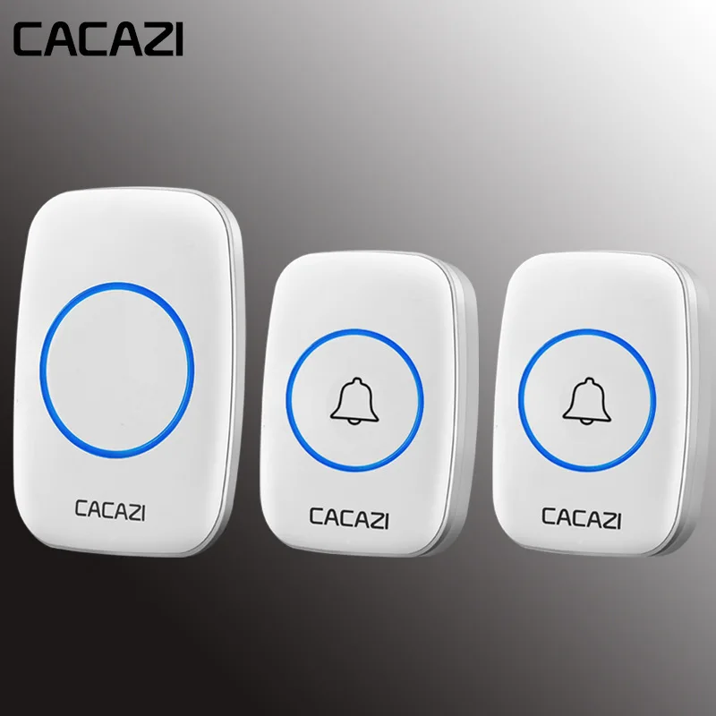 Водонепроницаемый дверной звонок CACAZI 100-240 В 38 колец 3 громкости 300 м | Безопасность