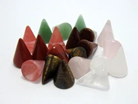 natural conical stone 10%c3%9714mm mixed color natural tridimensional stone