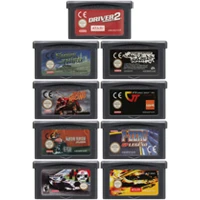 video game cartridge console card 32 bits racing games series for nintendo gba