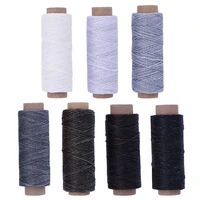 miusie high quality durable 50 meters 1mm 150d leather waxed thread cord for diy handicraft tool hand stitching thread