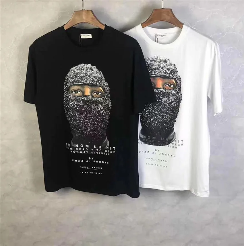 

Футболки хип-хоп ih nom uh nit для мужчин и женщин с принтом жемчужной маски