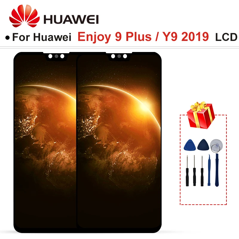 6 5 &quotОригинал для Huawei Y9 2019 LCD сенсорный экран дигитайзер Запасные части Enjoy 9 Plus с