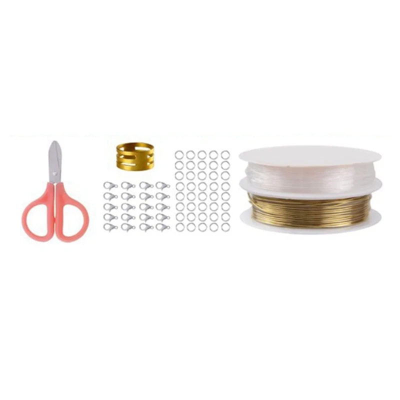 

1 Set 20 X 15 X 4.8Cm Jewelry Making Kit Beads & 1 Set 23 X 23 X 2.8Cm 6/0 Glass Seed Beads Small Pony Beads