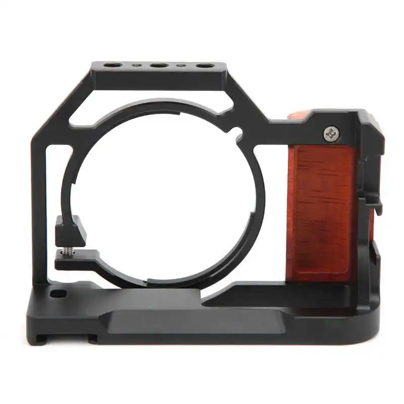 Дешево Держатель для камеры YELANGU для фотосъемки Sony, клетка с деревянной ручкой, крепление с отверстием для установки холодного башмака, микрофон, з...