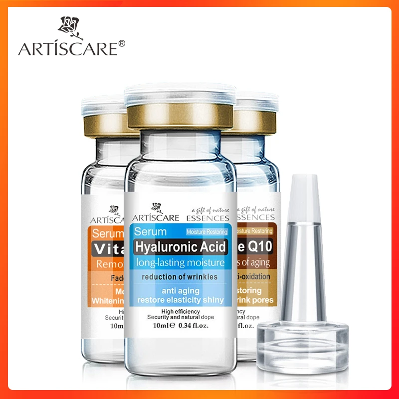 ARTISCARE гиалуроновая кислота + VC коэнзим Q10 сыворотка 3 шт. отбеливающий увлажняющий