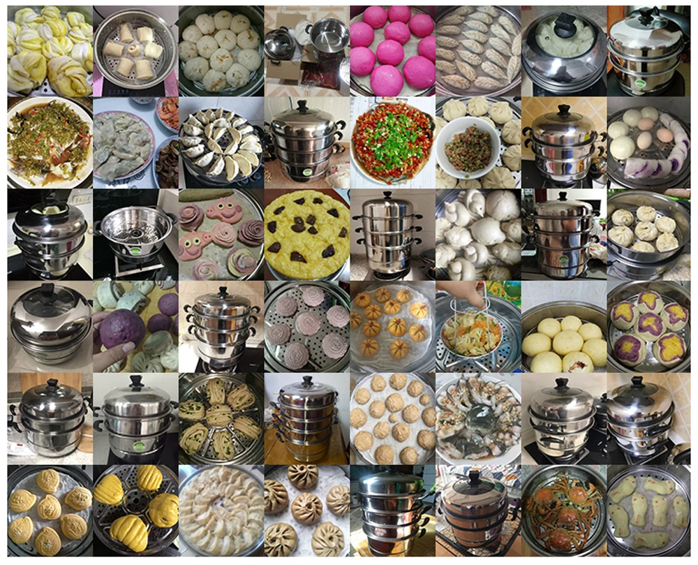 Пароварка для двух бойлеров многофункциональная посуда из нержавеющей стали