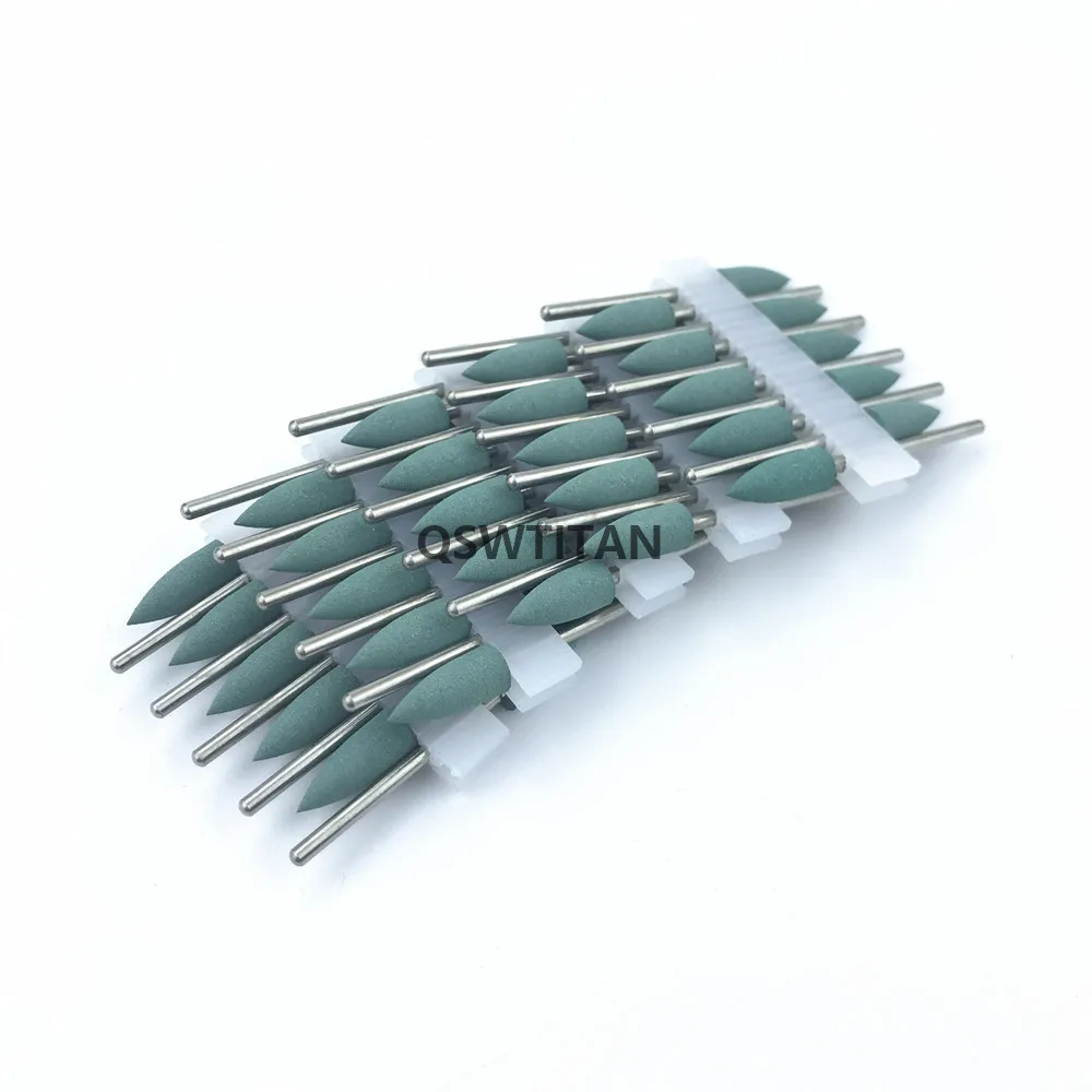 50 шт. зеленая стоматологическая силиконовая резина полировальные