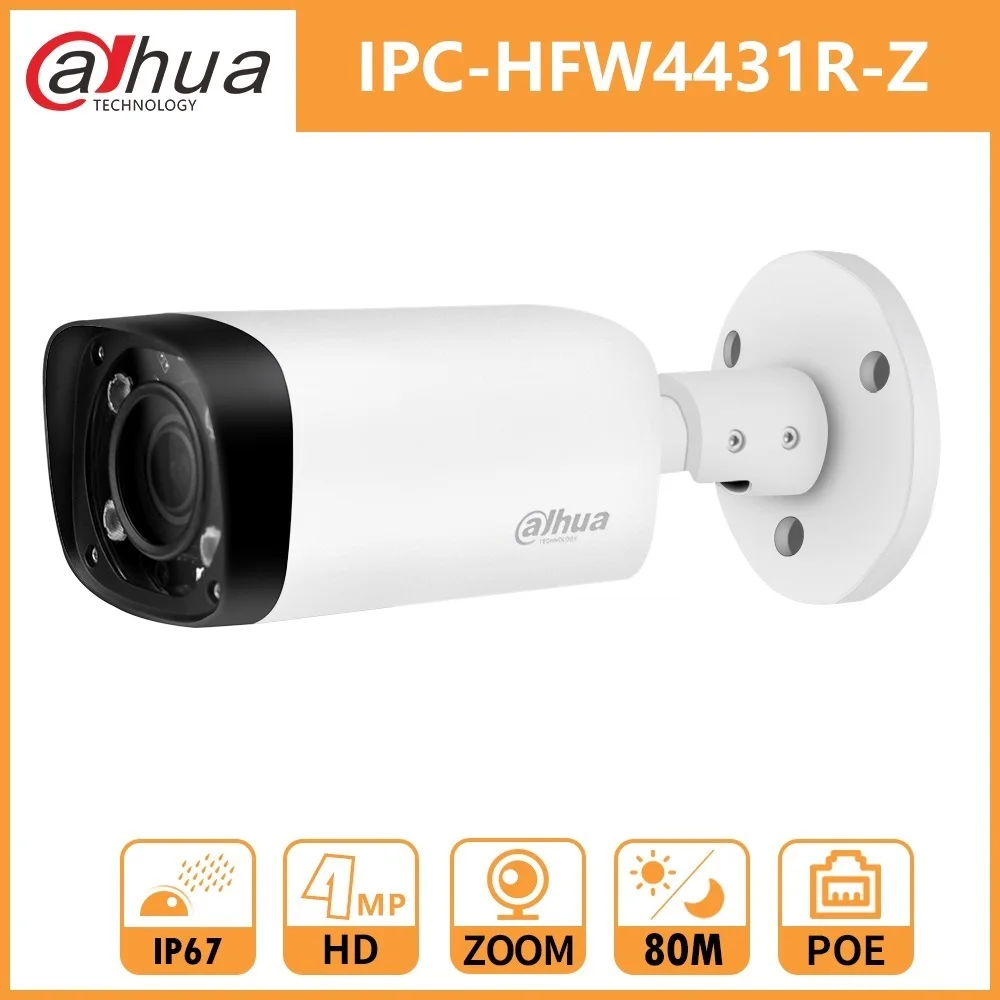 Dahua 4 МП Ночная камера DH IPC-HFW4431R-Z 2,7-12 мм Моторизованный объектив VF 80 м ночное видение POE пуля сетевая камера видеонаблюдения