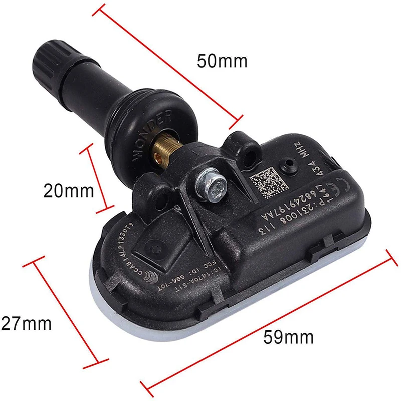 434 МГц Автомобильный 68249197AA для Ram 1500 2500 3500 2014-2017 Dodge Jeep Cherokee TPMS датчик контроля