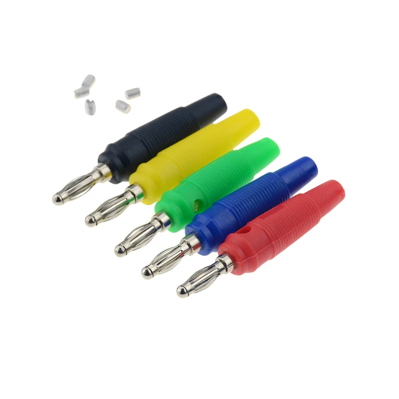 1 шт. 4 мм штекеры из чистой меди с золотым покрытием кабель для музыкального